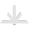 Ekena Millwork Kennewick Architectural Grade PVC Gable Bracket, 60"W x 40"H x 6"D x 6"F, 16/12 Pitch GBP060X40X0606KEN00 - alternate 5
